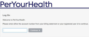 peryourhealth login and register for bill payment