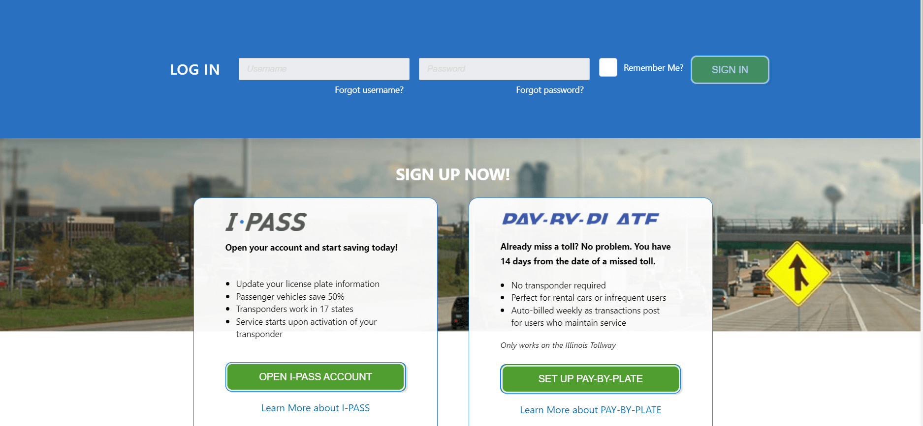 IPass Illinois Tollway Login At Www getipass