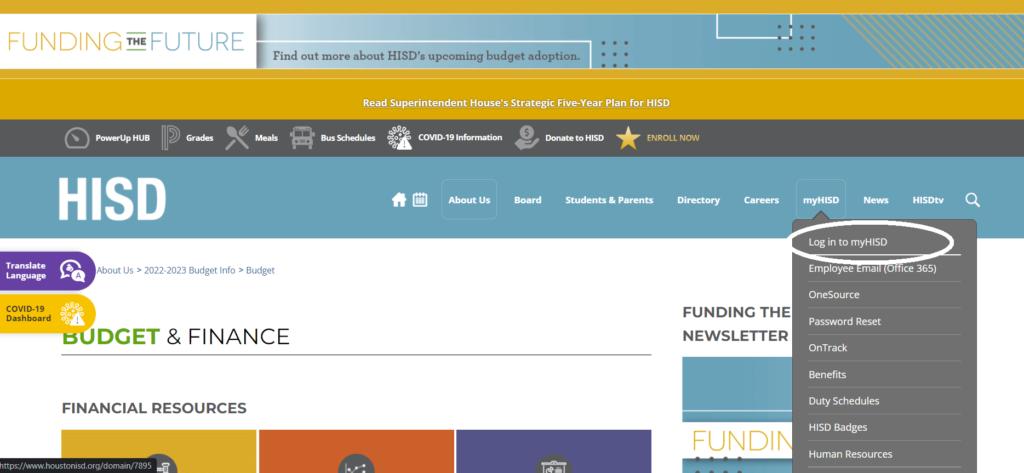 Houston Isd Login At Www houstonisd myhisd HISD Employee Self 