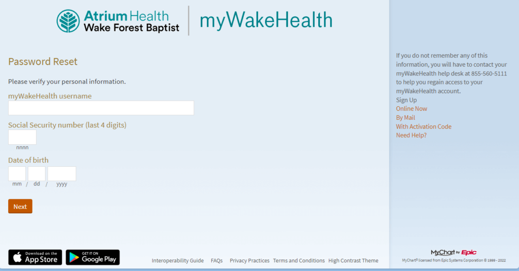 Mywakehealth Login At Www mywakehealth Wake Forest Patient Portal 