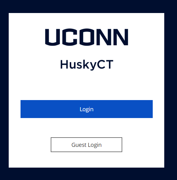 click on login in uconn blackboard