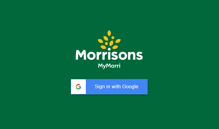 click on sign in with google in mymorrie login portal