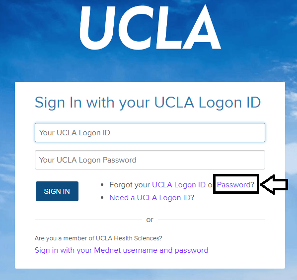 reset myucla login password