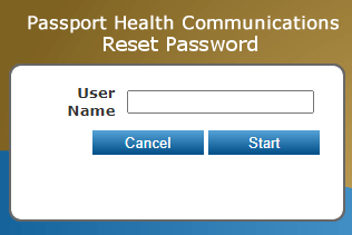 reset passport onesource login password