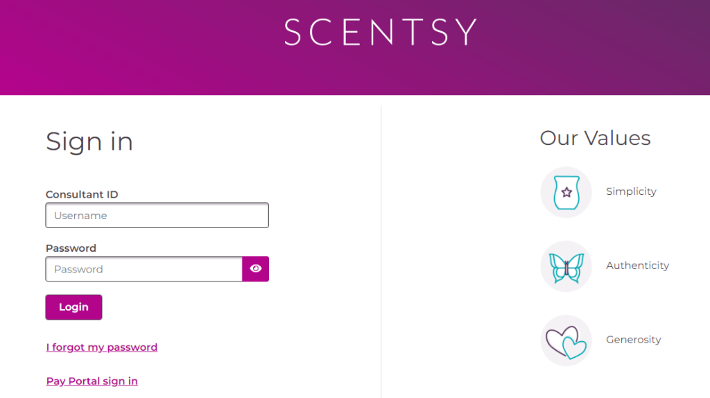 Scentsy Workstation Login at Scentsy