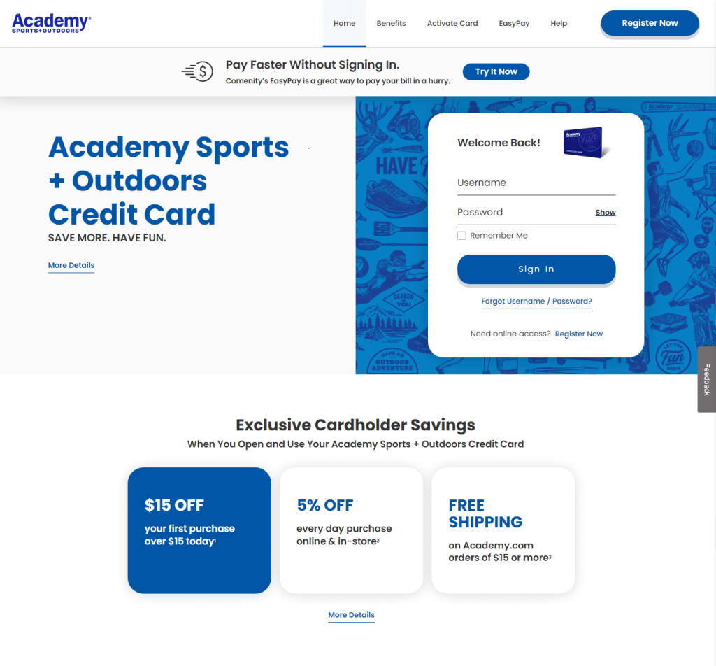 Academy Credit Card Login at Complete Guide [2024]