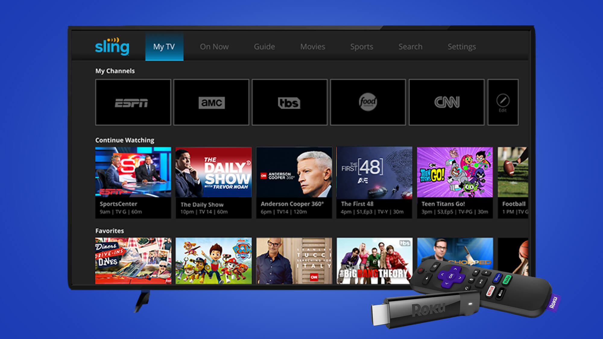activate sling tv on roku