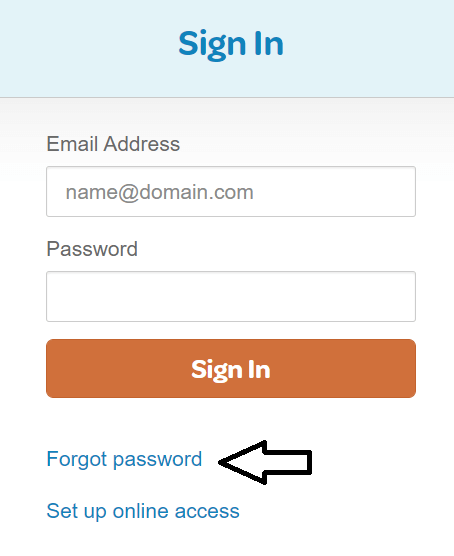 click on forgot password in spotloan login page