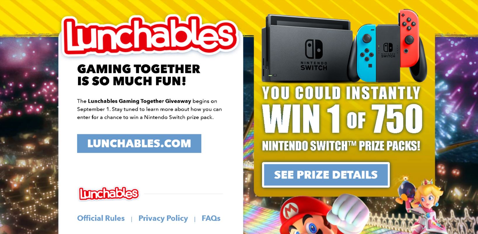 lunchables nintendo switch sweepstakes
