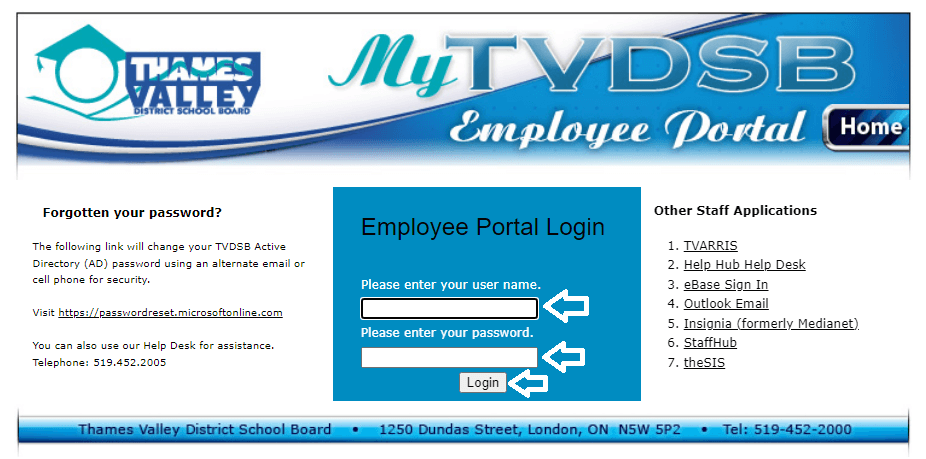 login to tvdsb employee portal account