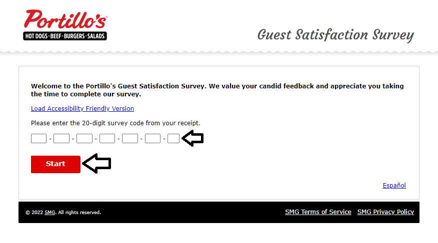portillo's guest satisfaction survey