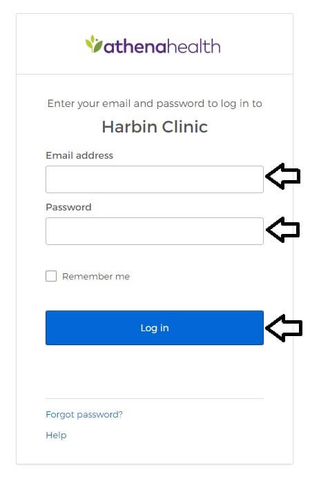harbin clinic patient portal login page