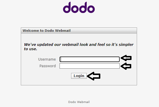 dodo webmail account login