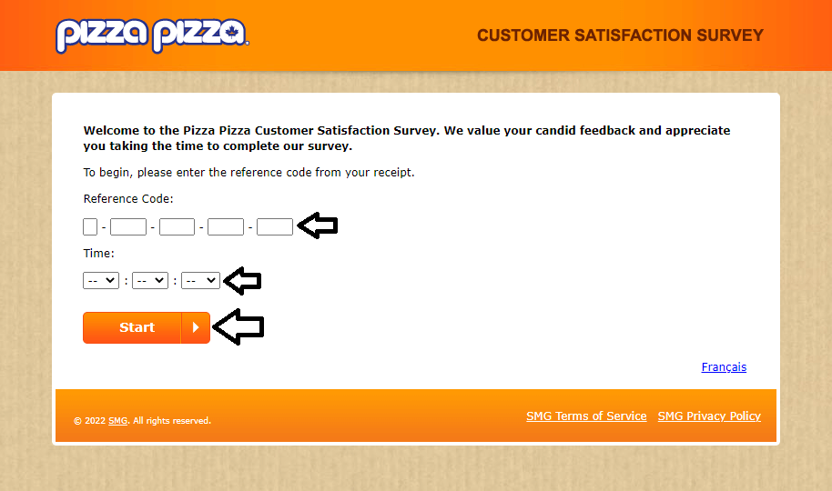 pizza pizza customer satisfaction survey
