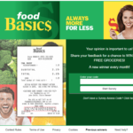 Foodbasicsfeedback.com - Food Basics Feedback Survey to Win $1000 Gift Card