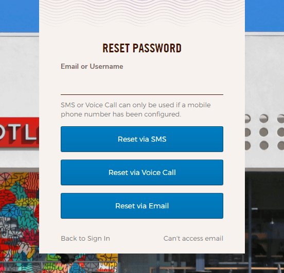 okta chipotle password reset