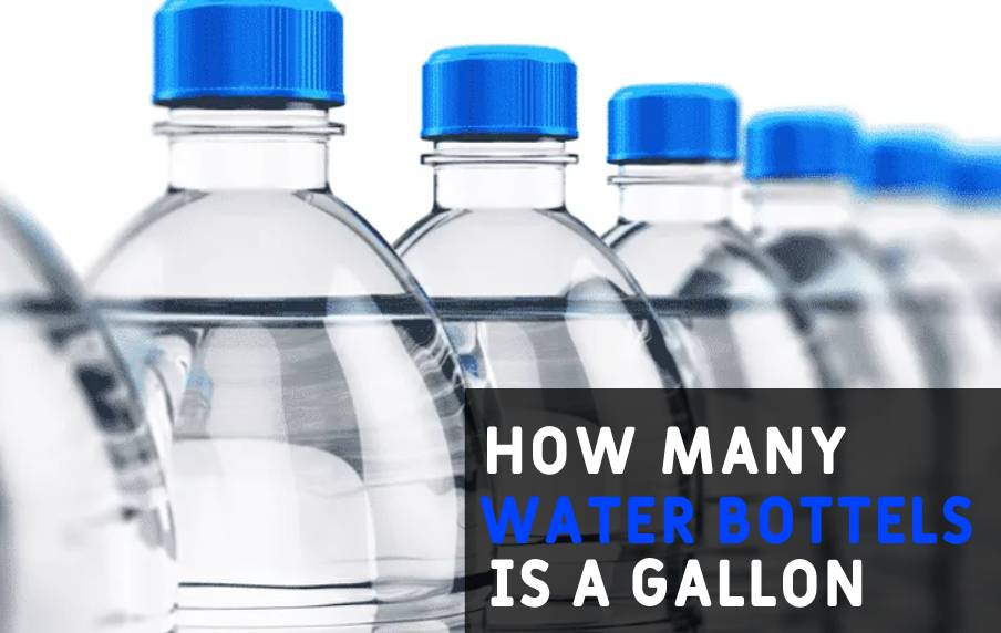 how many water bottles is a gallon