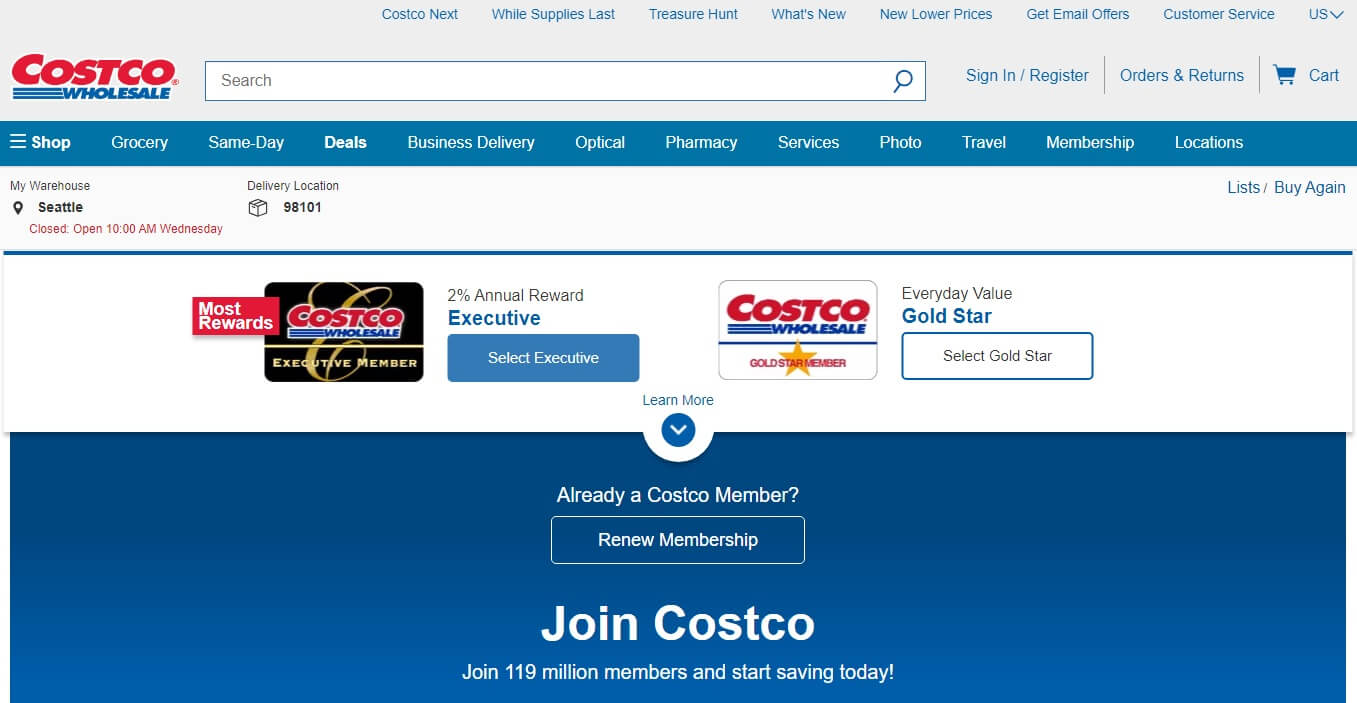 Get Costco Membership For Seniors 