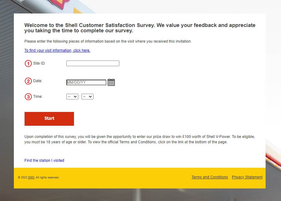 purpose of shell guest satisfaction survey
