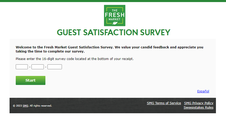 the fresh market survey