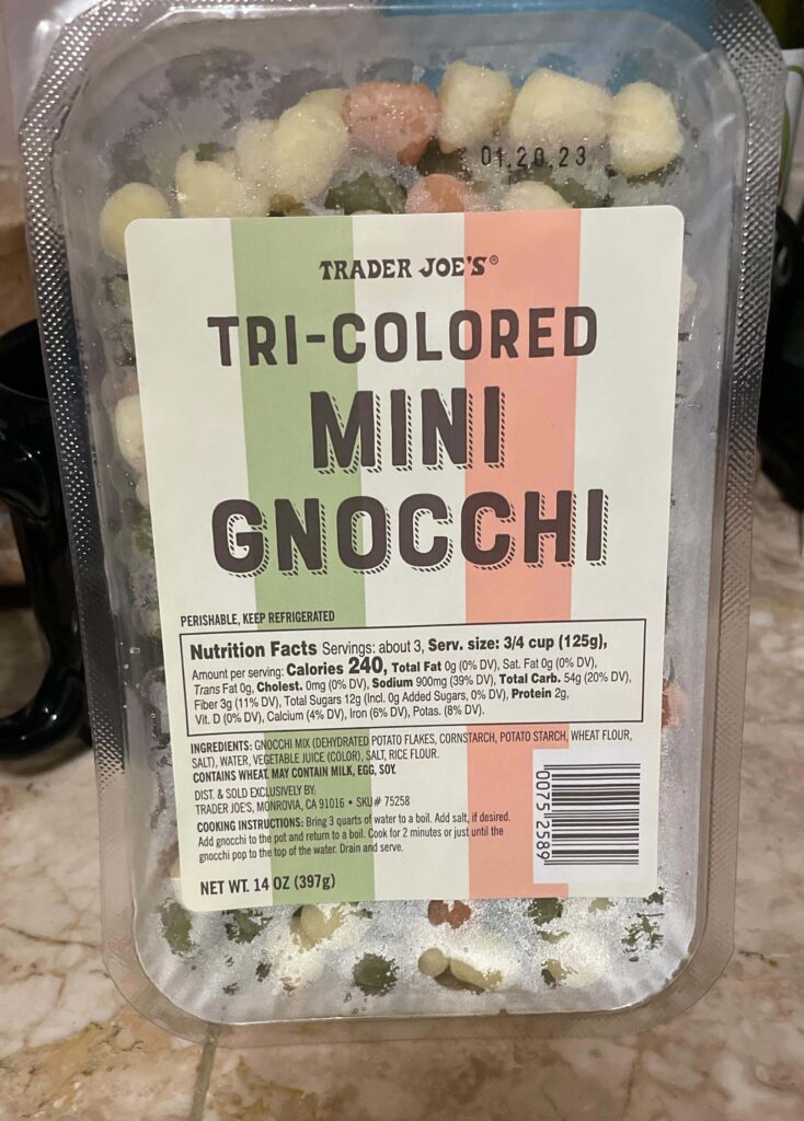trader joe's mini gnocchi