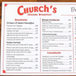 Church’s Chicken Breakfast Menu