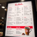 Tim Horton Coffee Menu