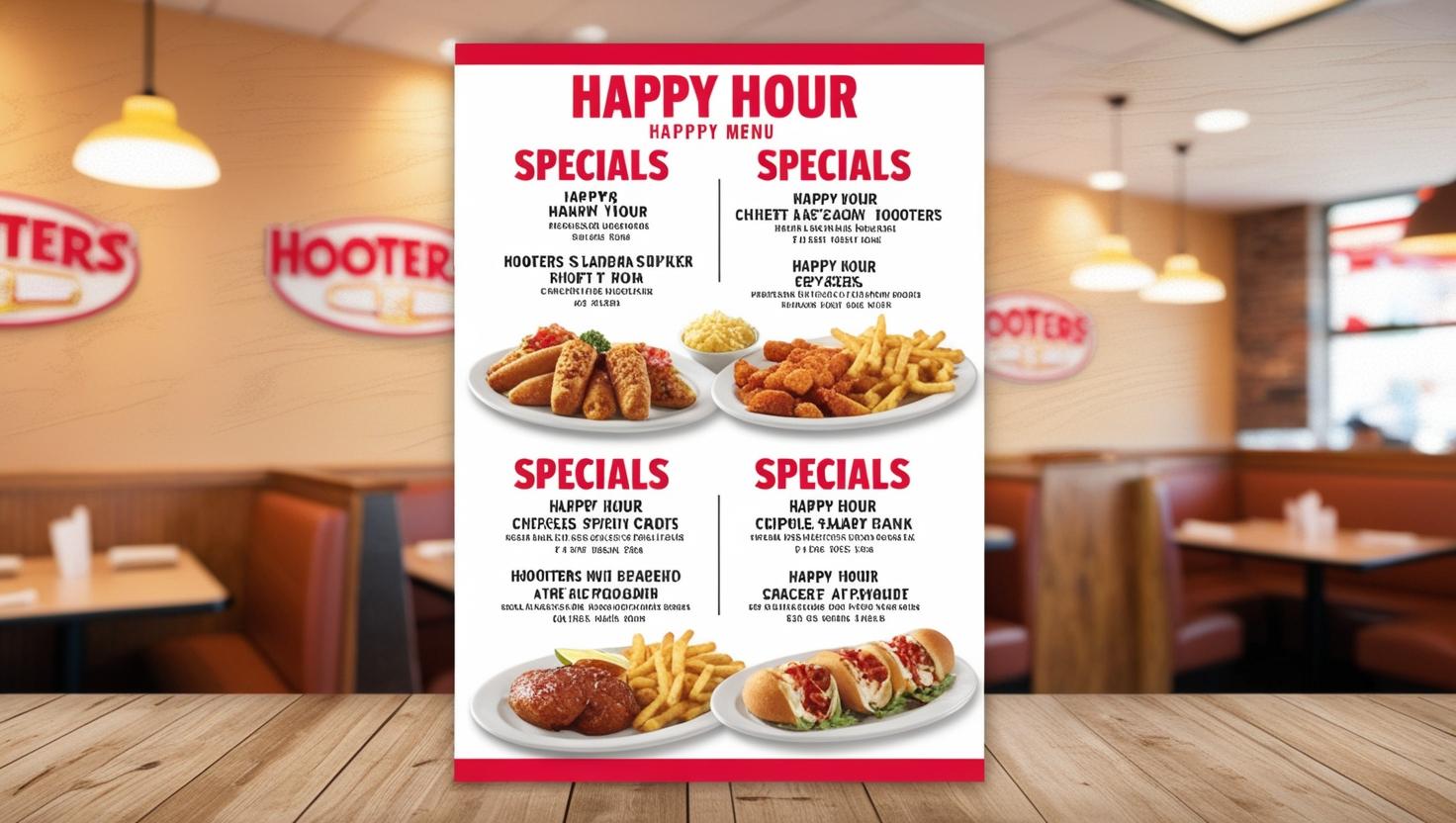 Hooters Happy Hour Menu