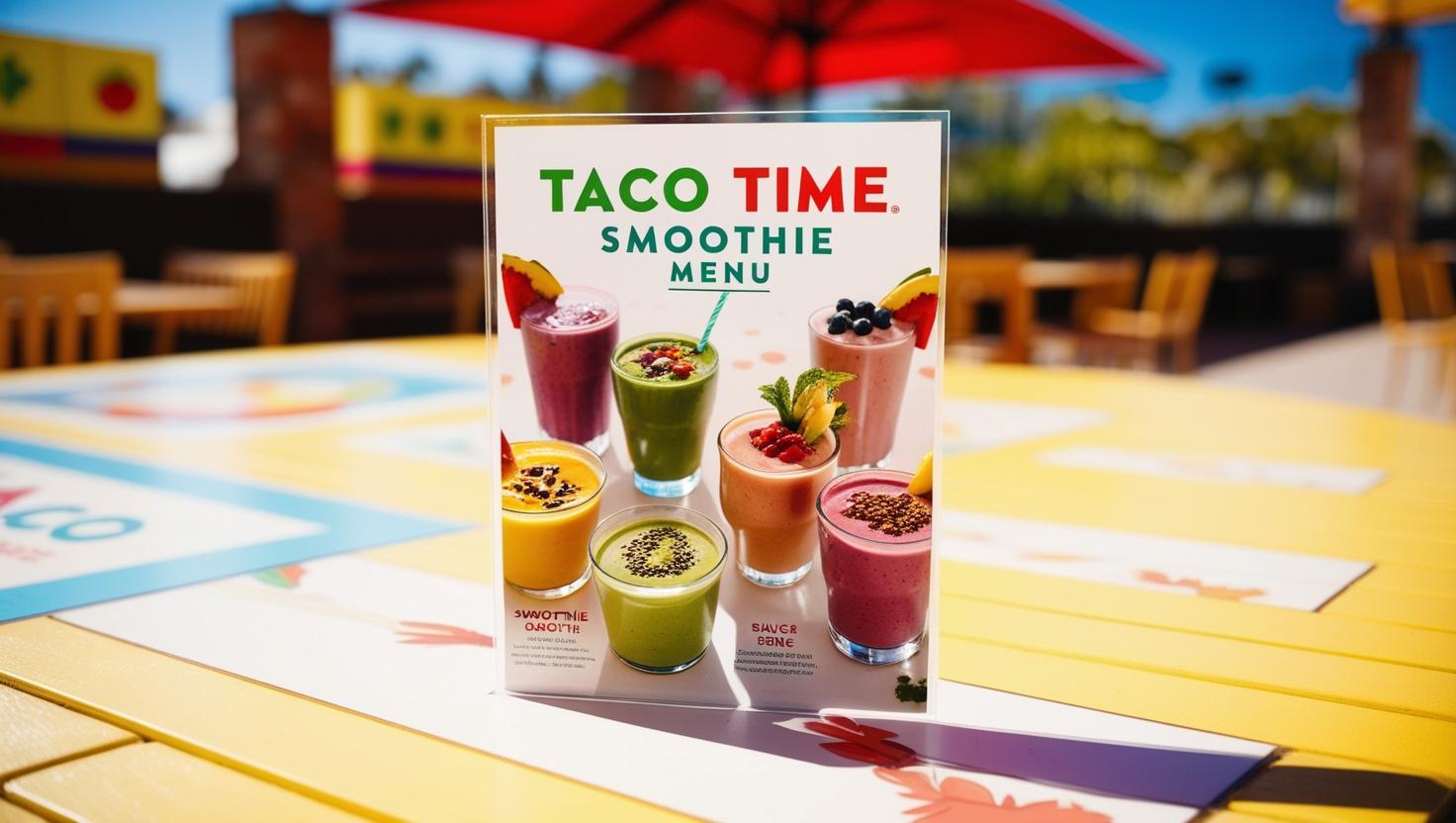 Taco Time Smoothie Menu