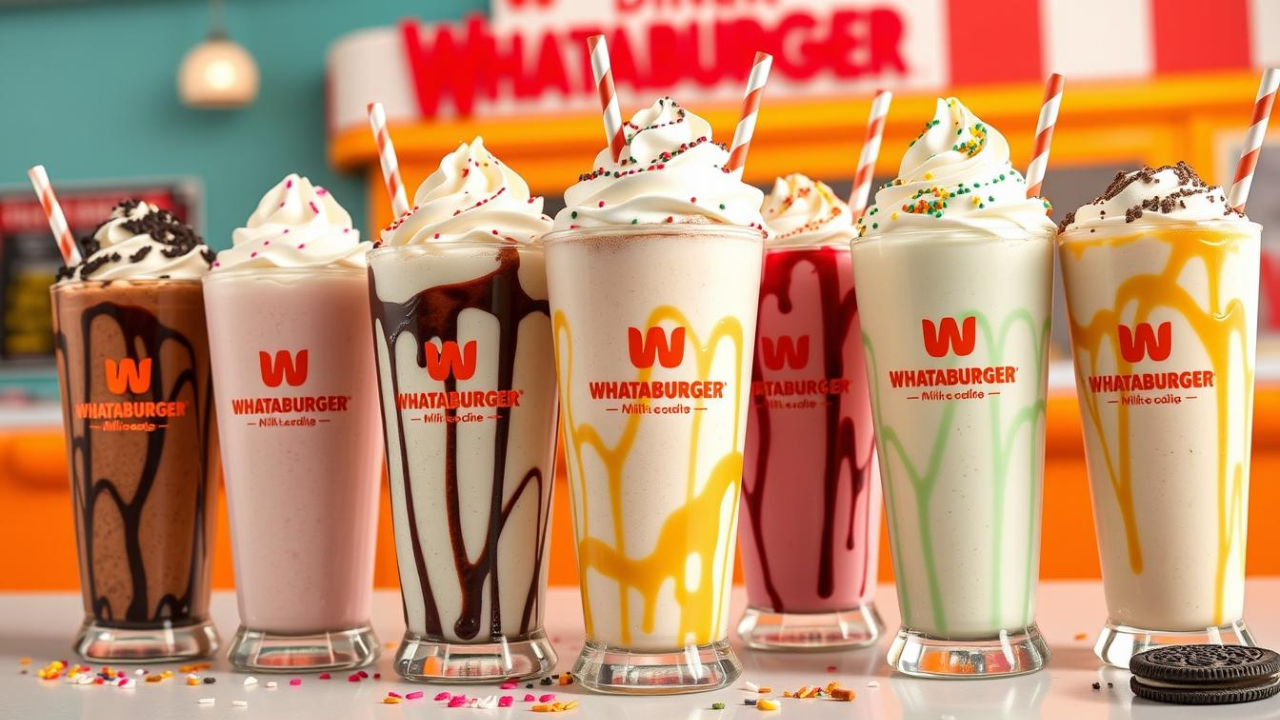 Whataburger Shakes Menu