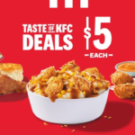 KFC Five Dollar Fill Up Menu