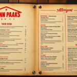 Twin Peaks Allergen Menu