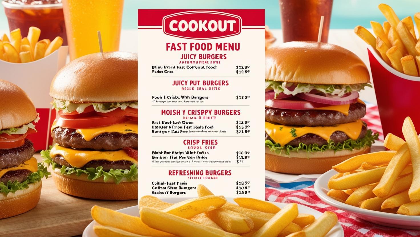 Explore the Cookout Fast Food Menu Favorites