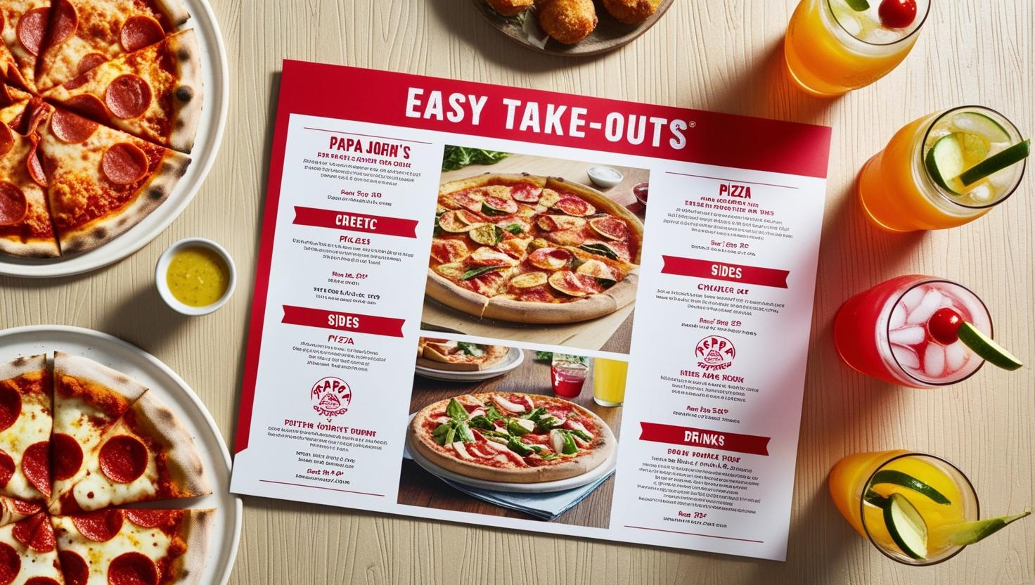 Papa John’s Menu for Easy Takeout Options