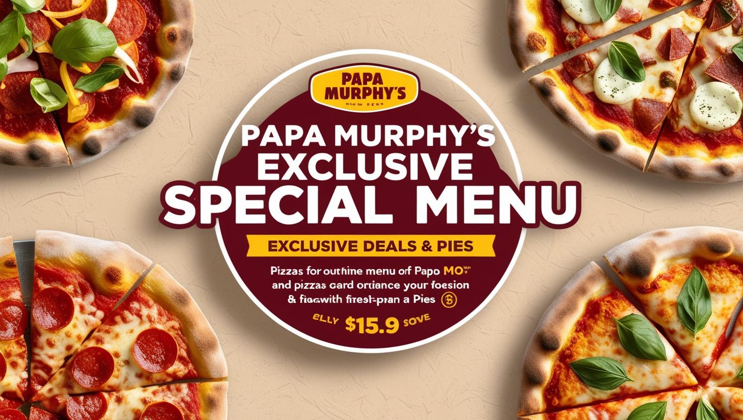 Papa Murphy’s Special Menu