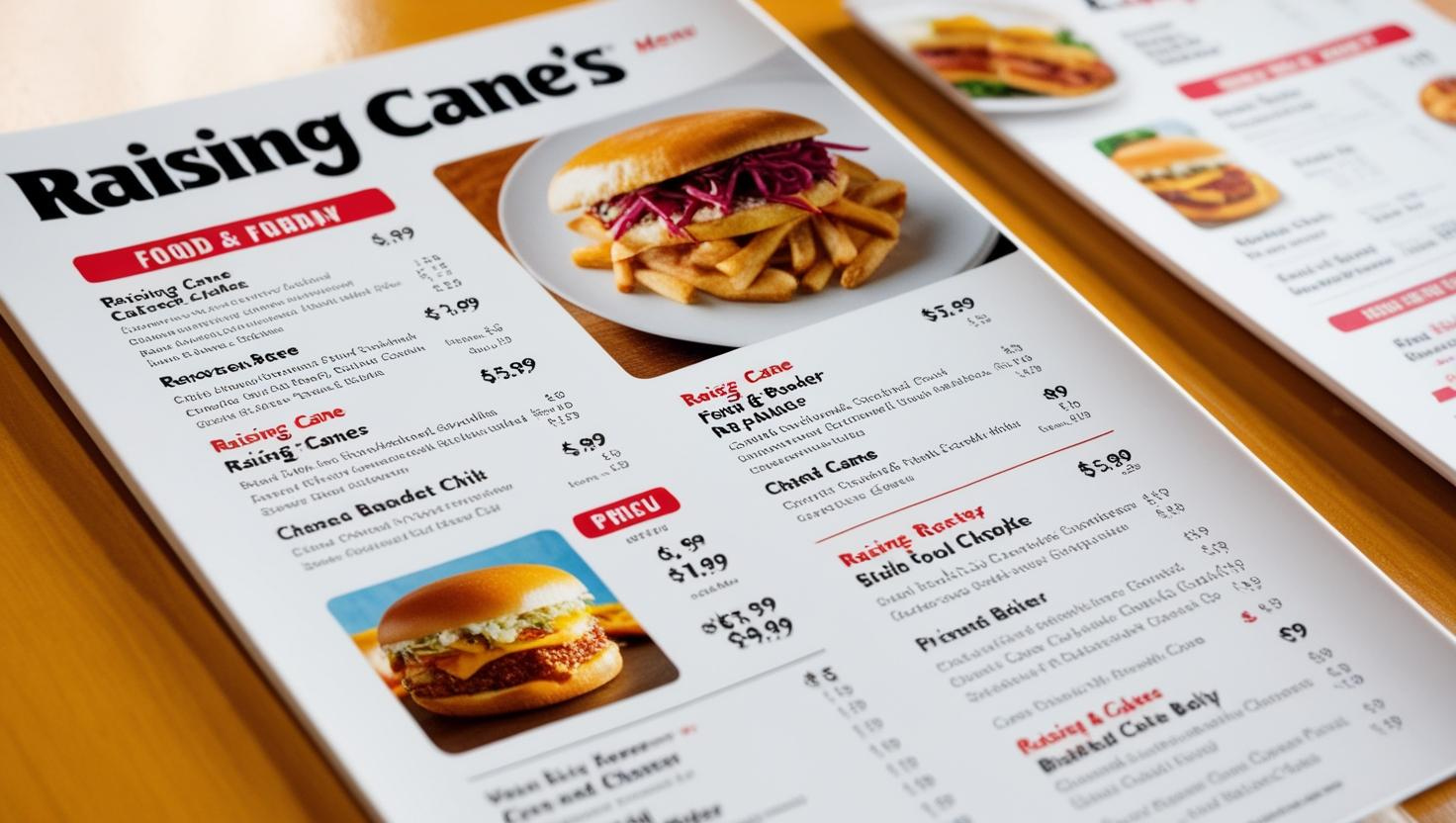 Raising Cane’s Menu with Prices